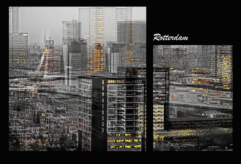 Rotterdam in PepVentosa style by Mario Dekker-Janssen