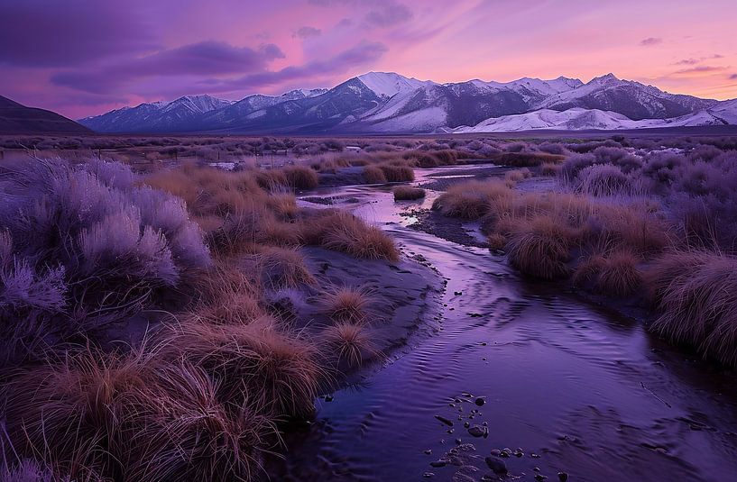 Zauberhaftes Gipfelleuchten von fernlichtsicht