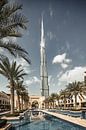 Dubai mit dem Burj Khalifa, dem höchsten Gebäude der Welt von Frans Lemmens Miniaturansicht