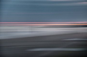 Sonnenuntergang Strand Zeeland Abstrakt