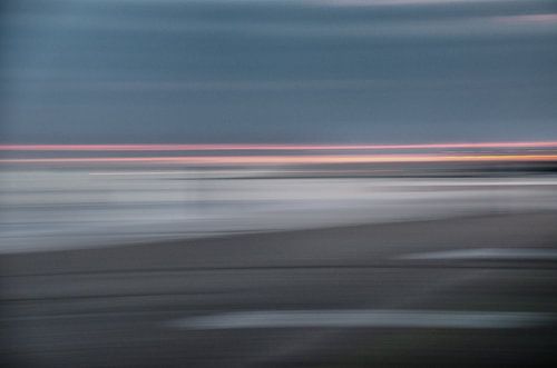 Sonnenuntergang Strand Zeeland Abstrakt