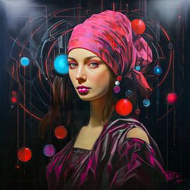 Modern girl with the pearl earring Johannes Vermeer