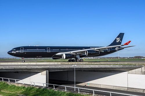 Hi Fly Malta Airbus A340-300 (9H-TQM) special livery.