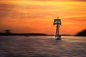 Ende des Hafengeburtstages - sailing home
