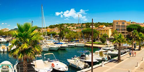 De jachthaven van Saint Maxime in de regio Provence-Alpes-Côte d'Azur