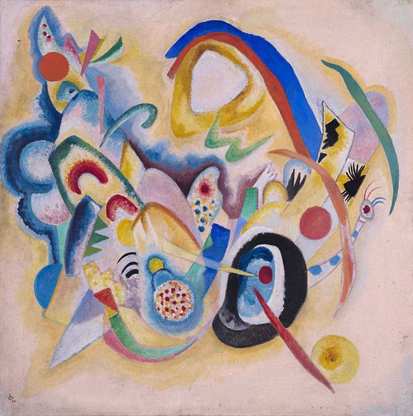 Komposition in gelb, Wassily Kandinsky von Meesterlijcke Meesters