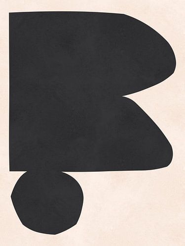 Black expressive shapes 9 by Vitor Costa