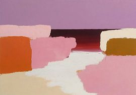 Paysage abstrait aux tons pastel sur Niklas Maximilian