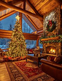 Cozy Christmas Living Room with Festive Cheer ?✨