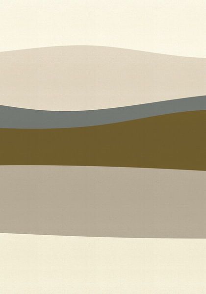 Soft Horizon I. Abstract minimalist landscape by Dina Dankers