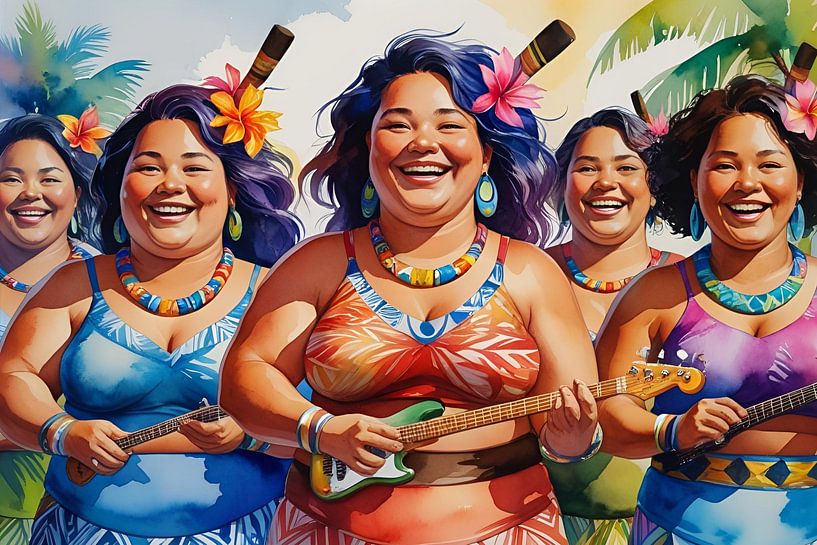 The sociable ladies play music by De gezellige Dames