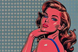portrait abstrait pop art