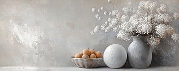 Fleurige Compositie van ARTEO Schilderijen