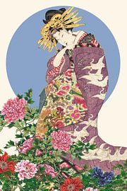 Japanese Blue Moon by Marja van den Hurk