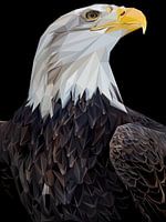 Abstrakt Adler Vogel Low Poly