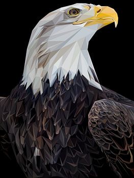 Abstracte Adelaar Vogel Laagpolig