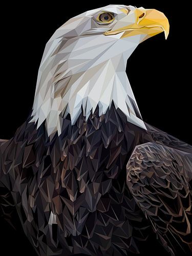 Abstracte Adelaar Vogel Laagpolig