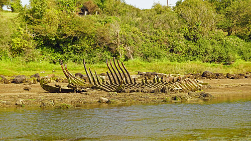 Bootwrak in Dulasbaai
