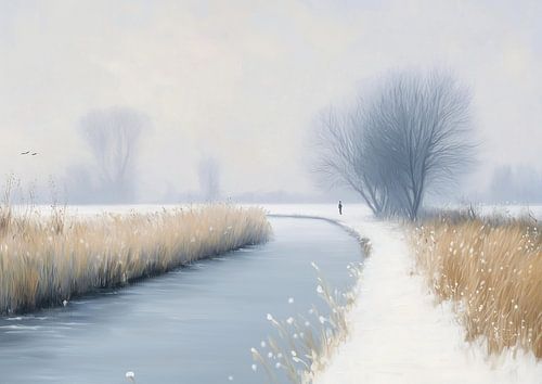Winter landscape | Along the Blue Bend by Art Whims