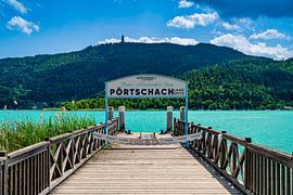 Uitzicht over de Woerthersee