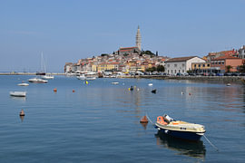 Zicht op Rovinj 1 van Erik Buitenhuis
