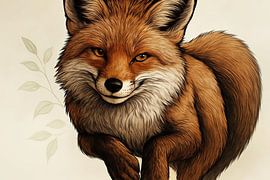 Rotfuchs mit weichem Fell von Art & Soul Creations