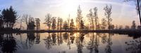 Sunrise Reflection van Hielke Roelevink thumbnail