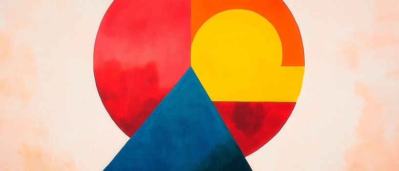 Abstract geometric shapes - Colourful by Poster Art Shop