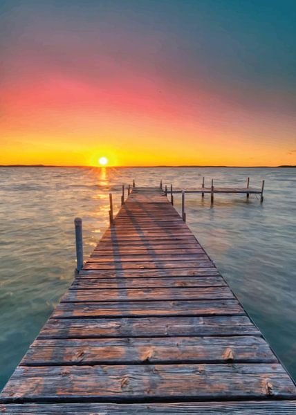 Gelassenheit bei Sonnenuntergang von darrent Mark