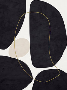 Moderne Abstrakte Organische Geometrische Farbkunst