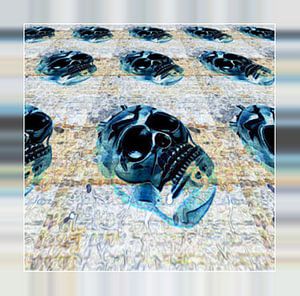 Steel Blue Skulls