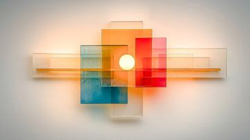 Hedendaagse verlichtingsarchitectuur - toekomstgerichte kleurstructuren van Klaus Tesching - Art-AI