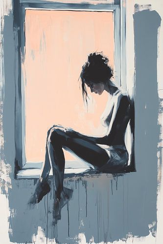 Gedanken im Fenster Fenster Fenster