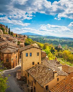 Montepulciano Toskana Historisches Dorf Ansicht