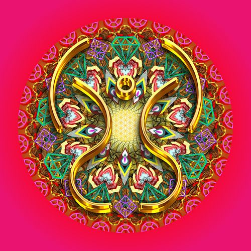 Mandala de cristal-DEVAR=accomplissement du souhait