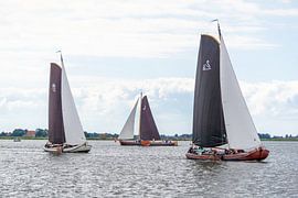 Skûtsje sailing Friesland by Henk Alblas