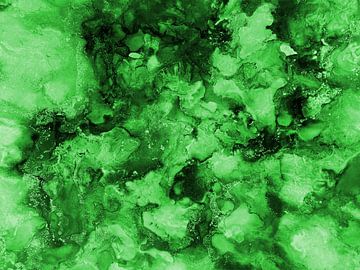 Grünes Wunder in Hellgrün von KW Malerei