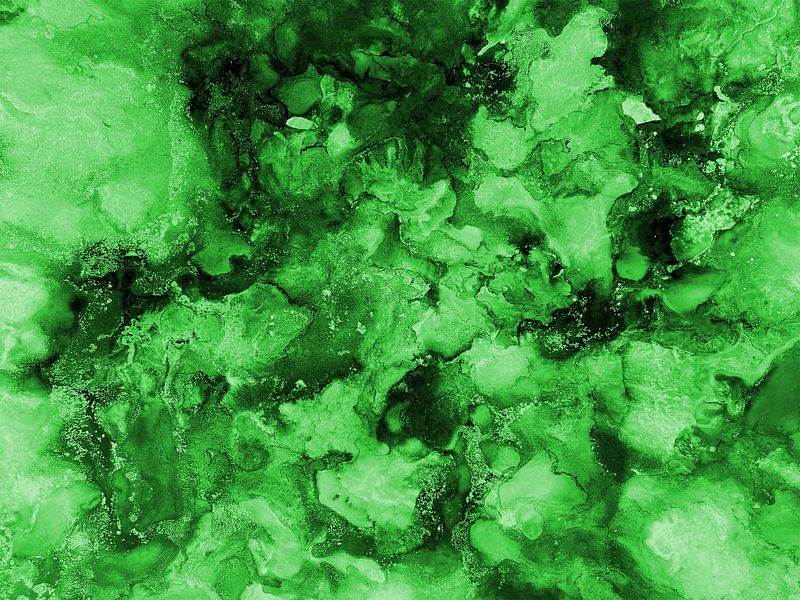 Green miracle in light green by KW Malerei