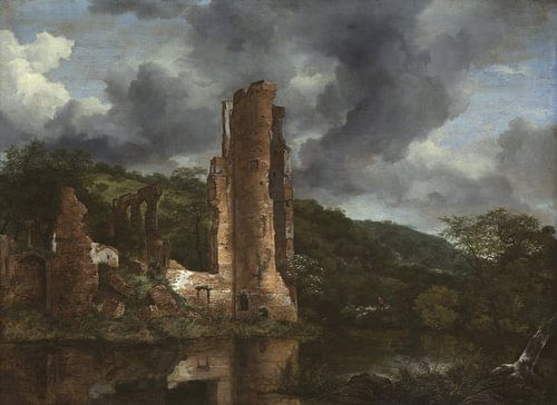 Landschap met de ruïnes van het kasteel van Egmond, Jacob van Ruisdael