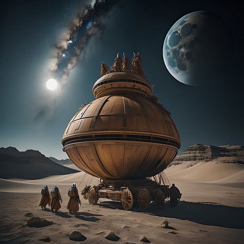 Moon landing in ancient times