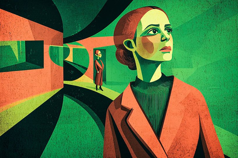 Portrait surréaliste avec couloir par Imperial Art House