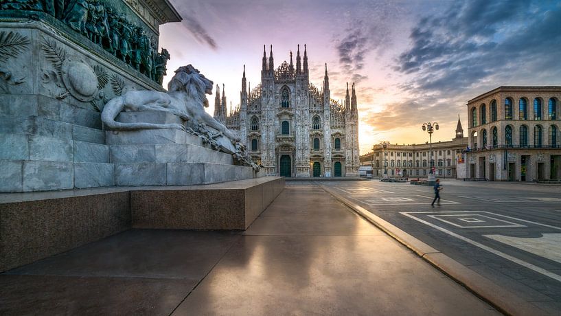 The Silence of Dawn: Piazza del Duomo and the Cathedral in Morning Light by Bart Ros