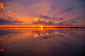 Noordsvaarder zonsondergang van Jacoba de Graaf