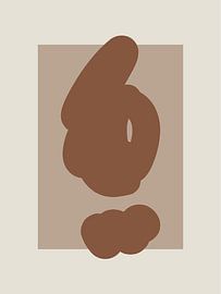 Bold - abstrakte Formen in Erdtönen von Daan Bakker