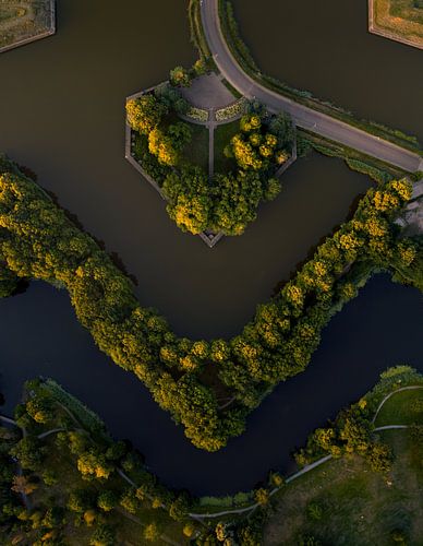 Naarden Vesting vue du ciel sur Theo van Veenendaal