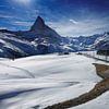 Gornergrat trein met de Matterhorn in de Zwitserse Alpen van iPics Photography