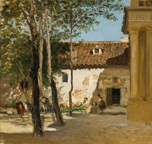 Carlos de Haes-Landtuin tuin landschap, Antiek landschap