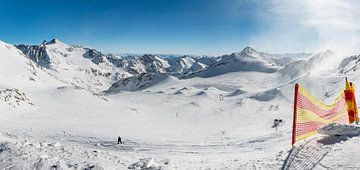 panorama paysage de neige - tyrol