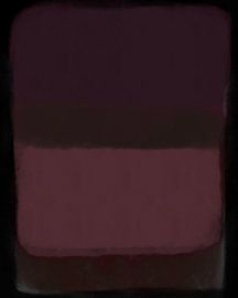 Moderne abstracte kunst in paars, donkerbruin en roze van Dina Dankers