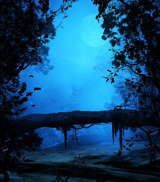 Blue Surroundings by Angel Estevez